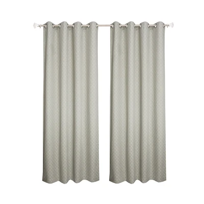 Gambar Informa Gorden Blackout Jacquard Harlequin 140x250 cm Set 2 Pcs - Krem Beige