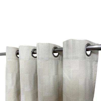 Gambar Informa Gorden Jacquard Block 140x250 cm Set 2 Pcs - Krem Beige