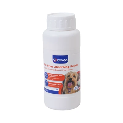 Gambar Cavea Bubuk Penyerap Bau & Urine Hewan 250 gr - Putih