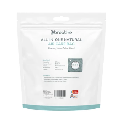 Gambar Breathe Penghilang Bau Air Care Bag All In One 600 gr - Abu-Abu