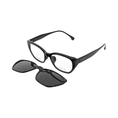 Gambar Parim Eyewear Kacamata Magnet Square Cateye - Hitam