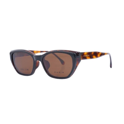Gambar Parim Eyewear Kacamata Magnet Tr90 Square Cateye - Cokelat