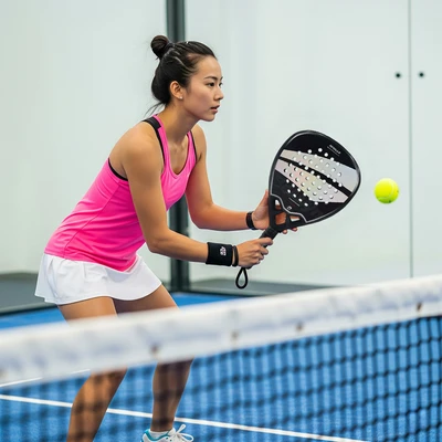 Gambar Berwyn Apollo Raket Padel 12K Carbon - Hitam