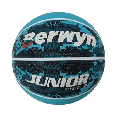 Gambar Berwyn Ukuran 3 Bola Basket Anak Rubber - Biru Teal Tua