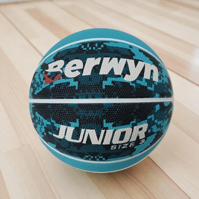 Gambar Berwyn Ukuran 3 Bola Basket Anak Rubber - Biru Teal Tua