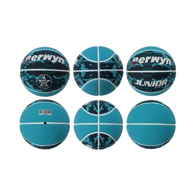 Gambar Berwyn Ukuran 3 Bola Basket Anak Rubber - Biru Teal Tua