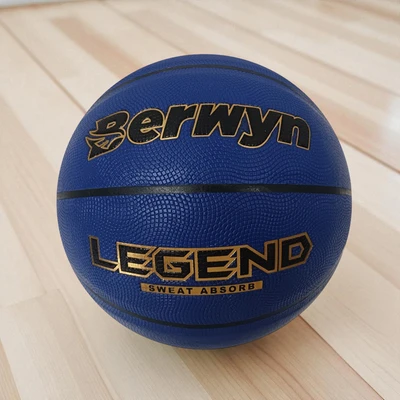 Gambar Berwyn Ukuran 7 Bola Basket Sweat Absorb Laminated PU - Biru