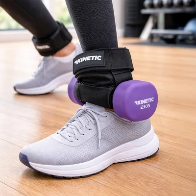 Gambar Kinetic Dumbbell Attachment Ankle Strap - Hitam