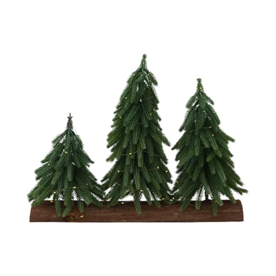 Gambar Noelle Miniatur Pohon Natal Christmas Triple - Hijau/Cokelat