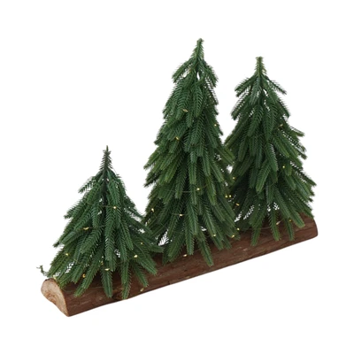 Gambar Noelle Miniatur Pohon Natal Christmas Triple - Hijau/Cokelat