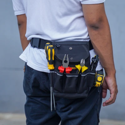 Gambar Krisbow Pouch Perkakas Dengan Ritsleting - Hitam