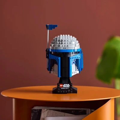 Gambar LEGO Star Wars Jango Fett Helmet Set 616 Pcs 75408 - Hitam/biru