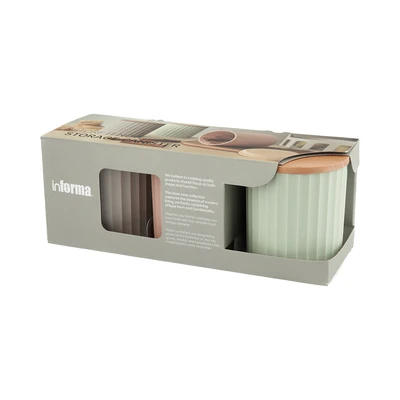 Gambar Informa Perth Stoples Plastik 600 ml Set 3 pcs - Mix