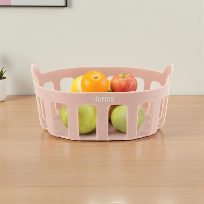 Gambar Informa Perth Keranjang Dapur Plastik 24.3x18.9x11.1 cm - Cokelat Milk Tea