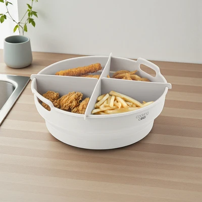 Gambar Cooking Color Perth Keranjang Air Fryer Silikon - Abu-Abu