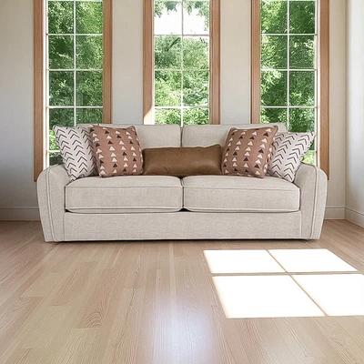Gambar Ashley Seyler Sofa Fabric 3 Seater - Cokelat Sand