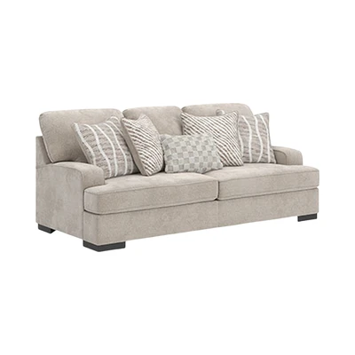Gambar Ashley High Profile Sofa Fabric 3 Seater - Krem Beige
