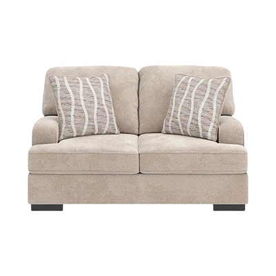Gambar Ashley High Profile Set Sofa Fabric 2 & 3 Seater - Krem Beige