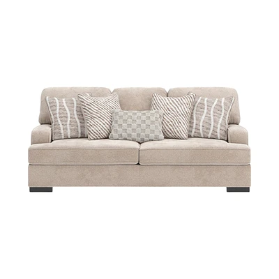 Gambar Ashley High Profile Set Sofa Fabric 2 & 3 Seater - Krem Beige