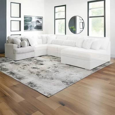 Gambar Ashley Snodoodle Sofa Modular Sudut Kiri Laf Fabric 1 Seater - Putih