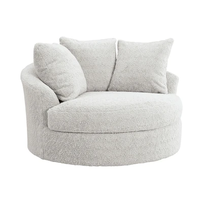Gambar Ashley Snodoodle Sofa Putar Oversized Fabric 1 Seater - Putih