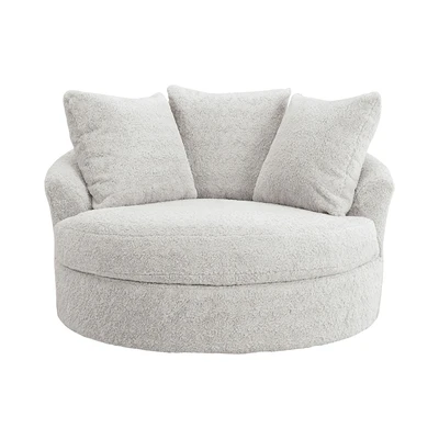 Gambar Ashley Snodoodle Sofa Putar Oversized Fabric 1 Seater - Putih