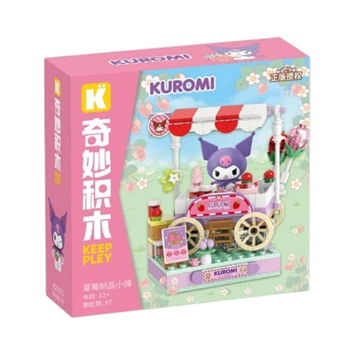 Gambar Keepplay Sanrio Kuromi Strawberry Store Set 97 Pcs - Mix