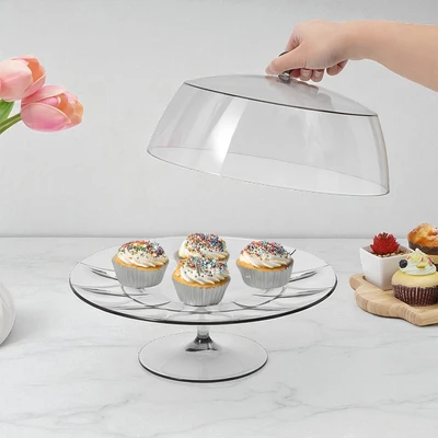 Gambar Culinart Wadah Saji Kue Dome Transparan - Abu-abu
