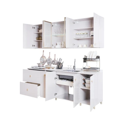 Gambar Informa Ivest Kitchen Set Dengan Wastafel - Abu-Abu Taupe