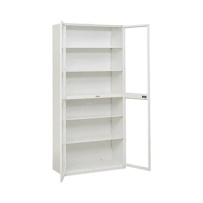 Gambar Informa Carter V2 Lemari Arsip Kantor Numeric Lock Metal 2 Pintu Kaca - Putih