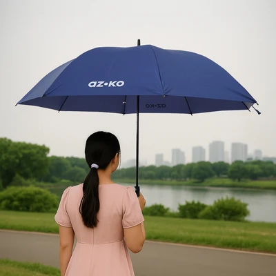 Gambar Passport Payung Stick Auto Open 130 cm - Biru Navy