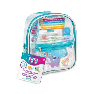 Gambar Make It Real Set Alat Tulis & Tas Ransel Anak Aquatic Fantasy - Mix