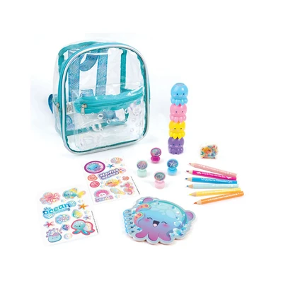 Gambar Make It Real Set Alat Tulis & Tas Ransel Anak Aquatic Fantasy - Mix