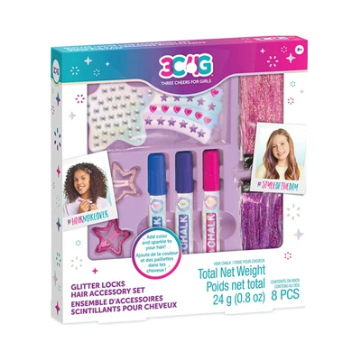 Gambar Make It Real Set Glitter Locks Hair Accessory - Mix