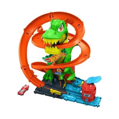 Gambar Hot Wheels Playset T-rex Blaze Battle - Hijau
