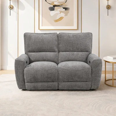 Gambar Cheers Moana Sofa Recliner Fabric 2 Seater - Abu-Abu