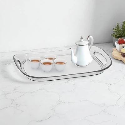 Gambar Culinart Nampan Saji 44x29 cm Transparan - Abu-abu