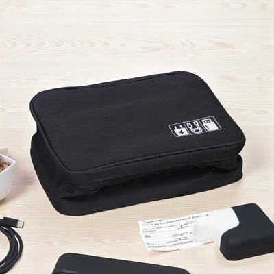 Gambar Passport Tas Organizer Gadget Dengan Handle - Hitam