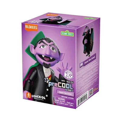 Gambar Blokees Sesame Street Precool 08 Minifigure Count Von Count - Ungu/hitam