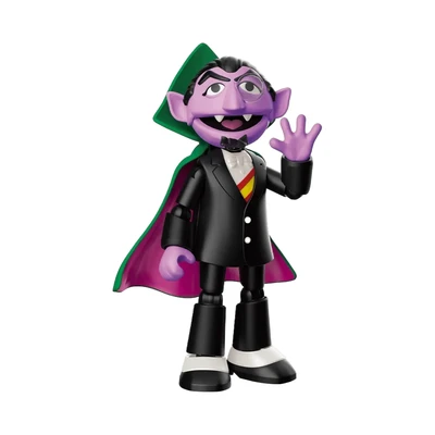 Gambar Blokees Sesame Street Precool 08 Minifigure Count Von Count - Ungu/hitam