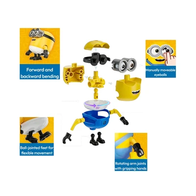Gambar Blokees Minions Precool 01 Minifigure Bob The Fruit Keeper - Kuning