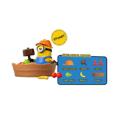 Gambar Blokees Minions Precool 03 Minifigure Stuart The Fruit Maker - Kuning