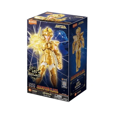 Gambar Blokees Saint Seiya Champion Class Action Figure Leo Aiolia - Gold