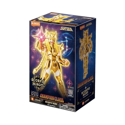 Gambar Blokees Saint Seiya Champion Class Action Figure Scorpio Miro - Gold