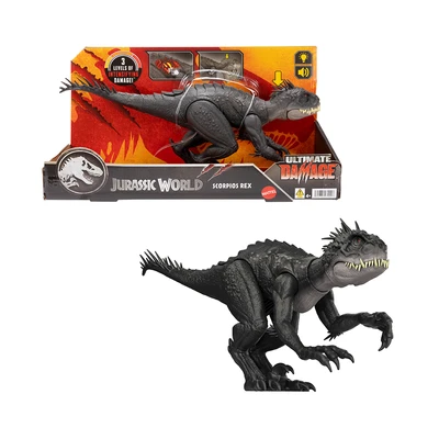 Gambar Jurassic World Figure Ultimate Damage Scorpios Rex - Hitam