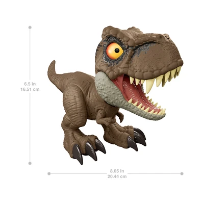 Gambar Jurassic World Figure Interactive Roar Command Tyrannosaurus Rex - Cokelat