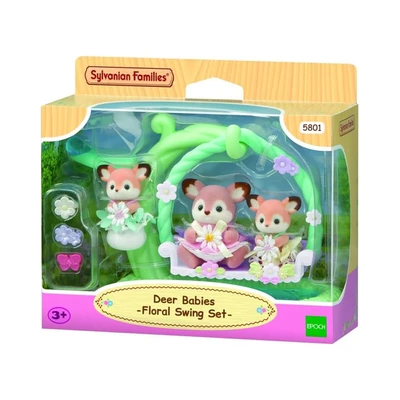 Gambar Sylvanian Families Set Deer Babies Floral Swing 5801 - Mix