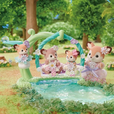 Gambar Sylvanian Families Set Deer Babies Floral Swing 5801 - Mix