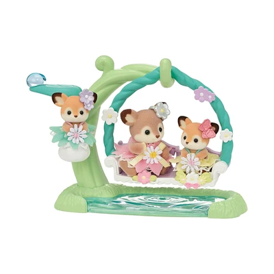 Gambar Sylvanian Families Set Deer Babies Floral Swing 5801 - Mix