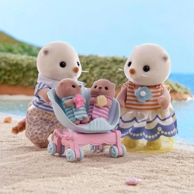 Sylvanian Families Set Boneka Sea Otter Family 5803 Mix